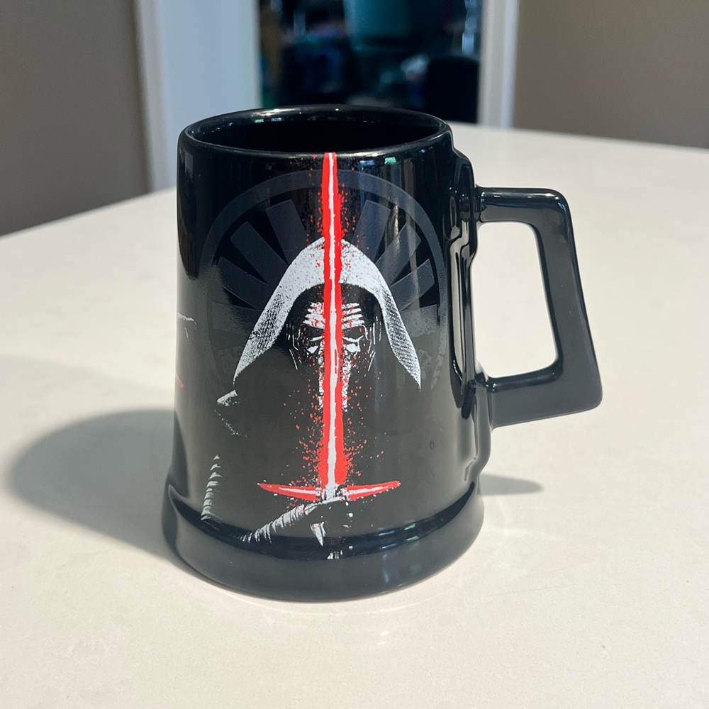 Star Wars Black Mug with Red Lightsaber Design